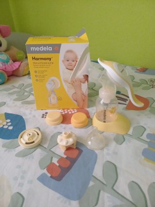 Sacaleches manual Medela Harmony+bolsas congelado
