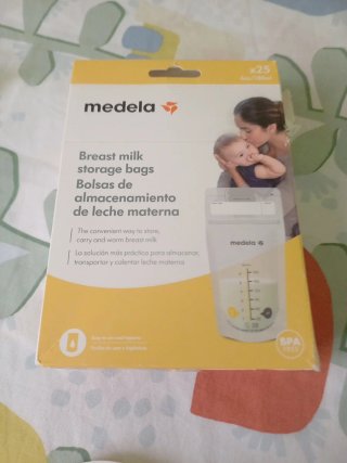 Sacaleches manual Medela Harmony+bolsas congelado
