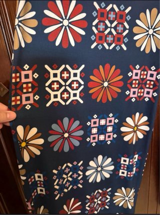 Conjunto caftán y pantalón estampado