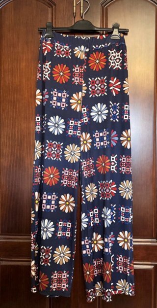 Conjunto caftán y pantalón estampado