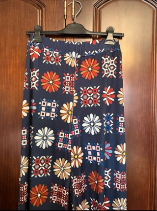 Conjunto caftán y pantalón estampado