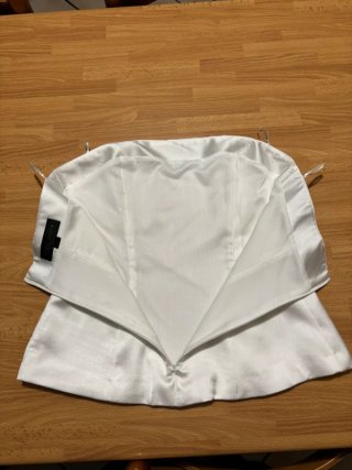 Top Zara satinato bianco