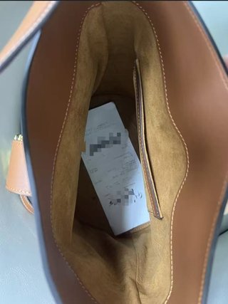 Borsa Celine in pelle marrone con portafoglio