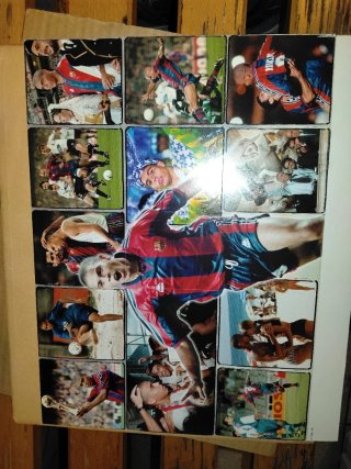 Lote Cromos y Pins FC Barcelona