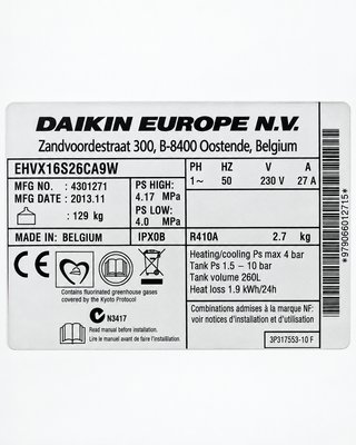 Daikin Altherma BIWF1426AV 14 kW 260l