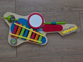 Guitarra musical madera para niños