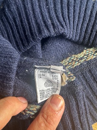 Jersey vintage Sisley lana L