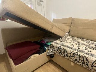 Sofá cama chaise longue 3 plazas