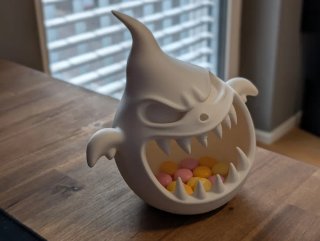 Cuenco Fantasma Halloween Blanco