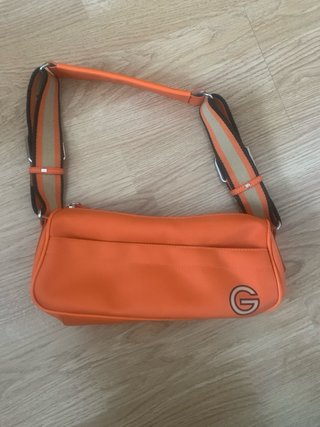 Bolso de hombro baguete naranja