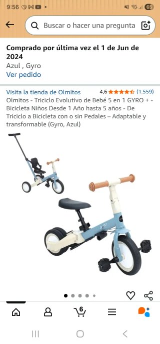 Triciclo GYRO 5 en 1