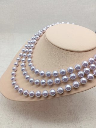 Collar largo perlas varias vueltas