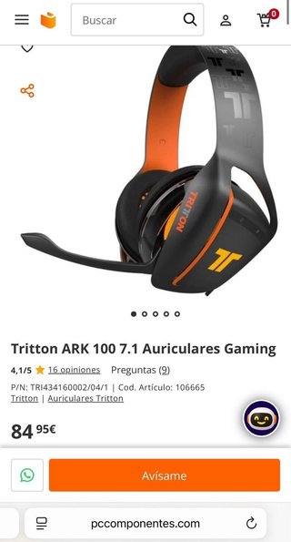 Tritton ARK 100 7.1 Gaming Headphones