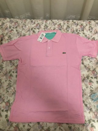 Polo Lacoste Rosa Talla M y otro Blanco Talla M