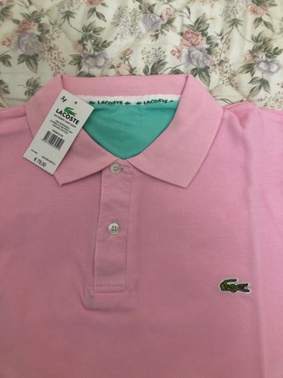 Polo Lacoste Rosa Talla M y otro Blanco Talla M