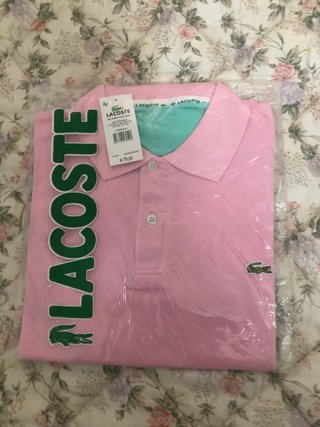 Polo Lacoste Rosa Talla M y otro Blanco Talla M