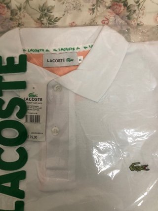 Polo Lacoste Rosa Talla M y otro Blanco Talla M