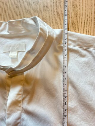 COS – White Convertible Collar Shirt – Mandarin