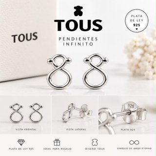 Pendientes modelo  Tous Infinito Plata 925