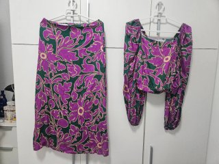 Conjunto Vando Falda y Top Estampado Floral