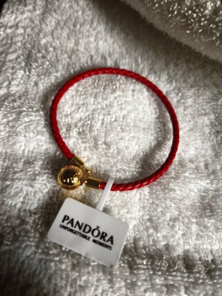 Pulsera Pandora Roja y Dorada