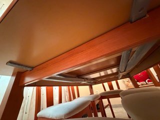 Conjunto mesa y 6 sillas madera