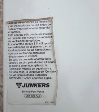Termo Junkers Hidropower 11L Automático