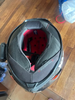 Casco Shark Negro y Rojo