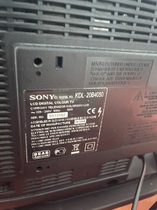 TV Sony Bravia KDL 20B4050 + Fire TV Stick