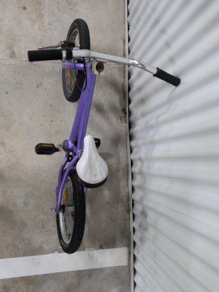 Bicicleta infantil 16 pulgadas morada