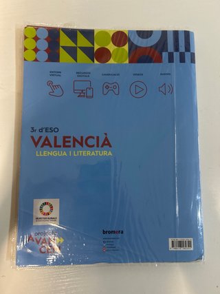 Libro valenciano 3° eso editorial bromera