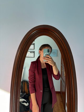 Blazer ASOS DESIGN rosso bordeaux