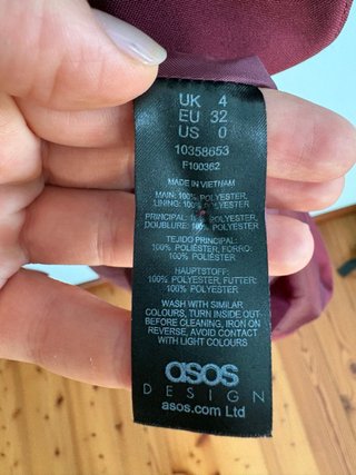 Blazer ASOS DESIGN rosso bordeaux