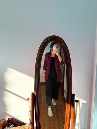 Blazer ASOS DESIGN rosso bordeaux