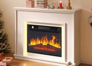Chimenea Eléctrica LED Efecto Llama 3D