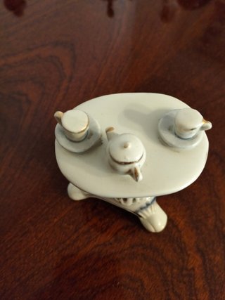 Conjunto porcelana vintage pareja té