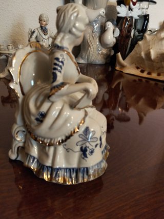 Conjunto porcelana vintage pareja té