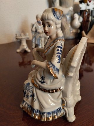 Conjunto porcelana vintage pareja té