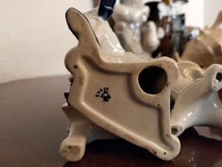 Conjunto porcelana vintage pareja té