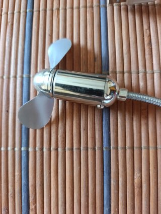 Mini ventilador USB plateado