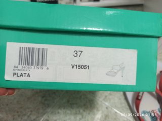 Scarpe eleganti 1to3 oro/argento con tacco