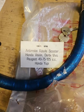Antirrobo Rótula Scooter Honda/Derbi/Peugeot