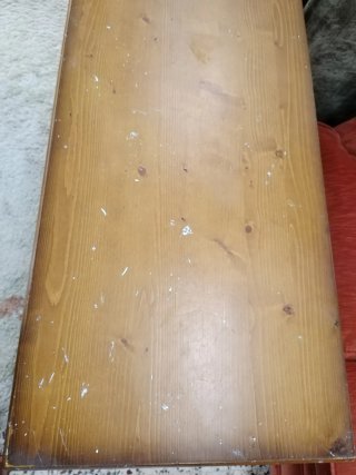 Mesa rústica extensible de madera