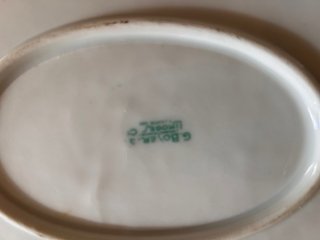 Gran ensaladera G. Boyer Limoges floral