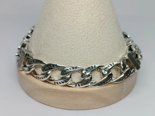 Pulsera Plata 925 Cadena Gruesa Hombre