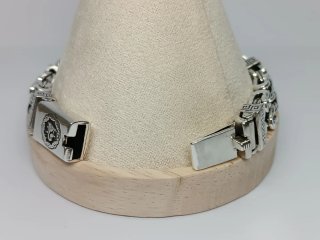 Pulsera Plata 925 Cadena Gruesa Hombre