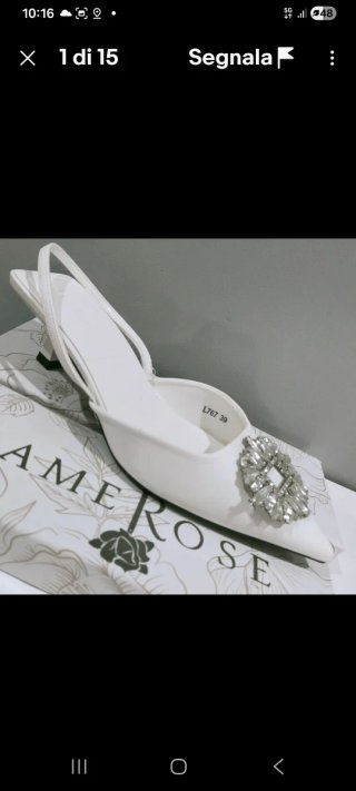 Sandali bianchi sabot eleganti 36 a 41