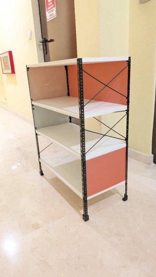 Estantería artesanal metal y madera, hecha por mi