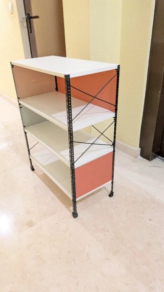 Estantería artesanal metal y madera, hecha por mi