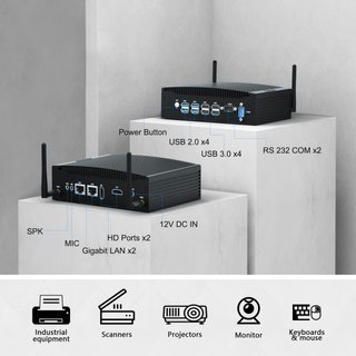 Mini PC Industrial sin Ventilador i5 Win. 11 Pro